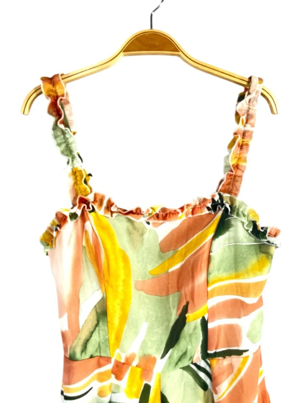 Petal And Pup Romini Jumpsuit In White, Paint/ Pastel/ Water Coloring Print Sz 4 - Picture 3 of 6